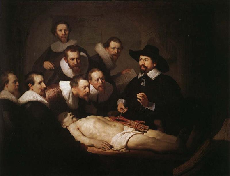 Rembrandt van rijn The Anatomy Lesson of Dr.Nicolaes Tulp Sweden oil painting art